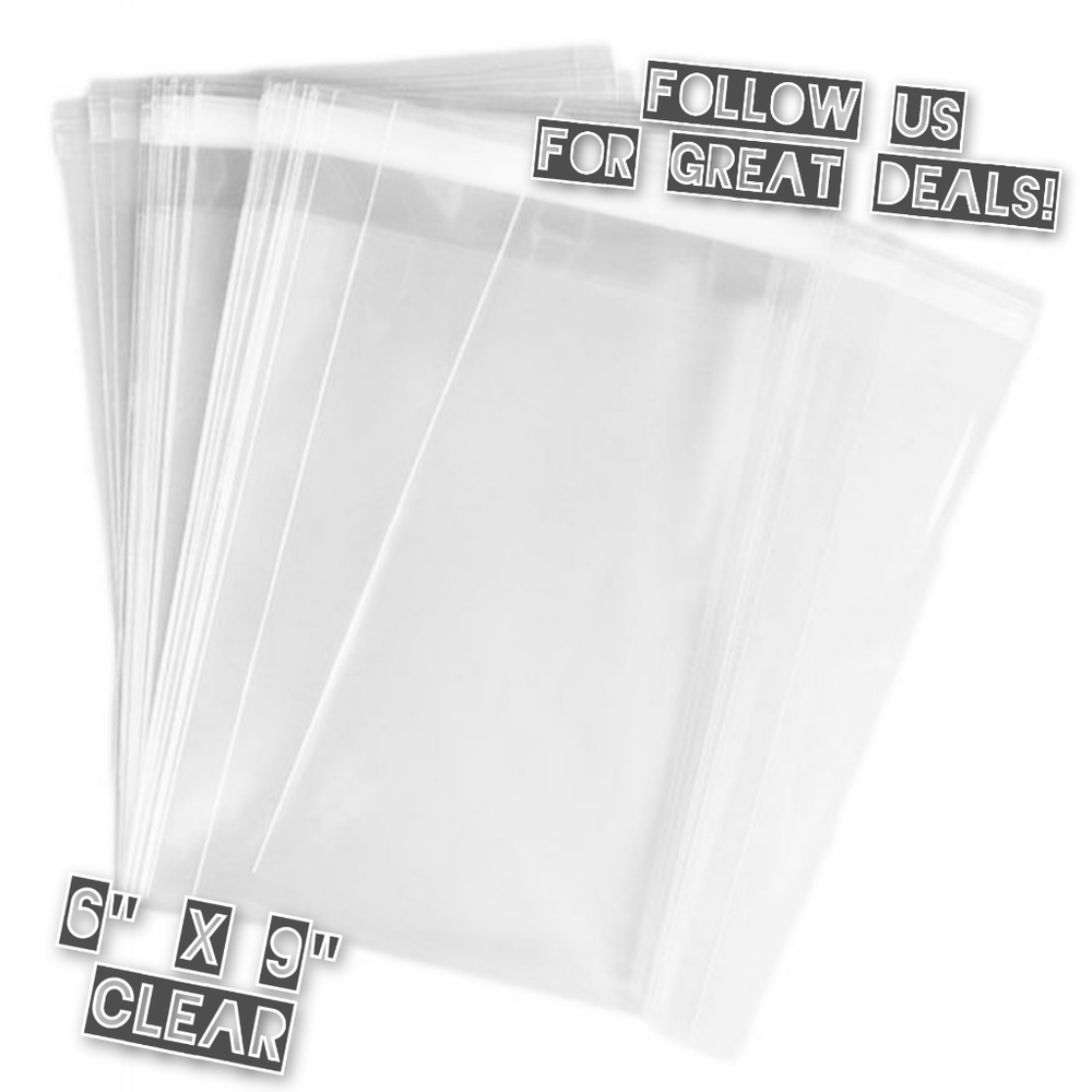 200 Clear 6x9 Sealable Poly Bags - Picture 1 of 1